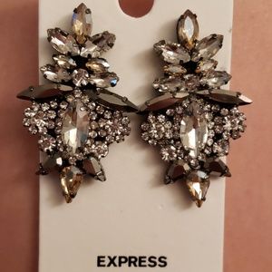 Express rhinestone earrings